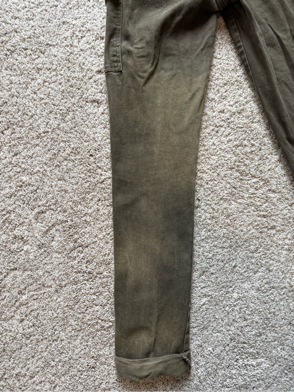 Mumsie Olive green Cargo Overalls Jumpsuit - Women's - Picture 5 of 9